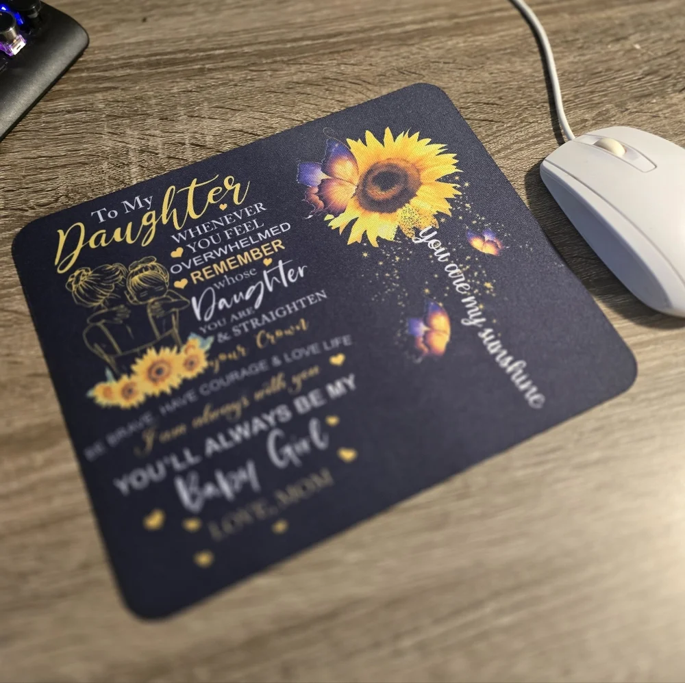 Sunflower Mother To Daughter Mouse Pad